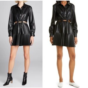 Jonathan Simkhai Cindy Faux Leather Dress Size 2